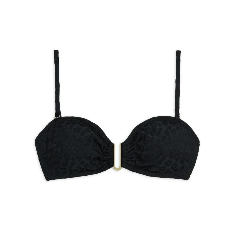 Image of Chelsea Peers Womens Bandeau Bikinis Leopard female 10 (S)