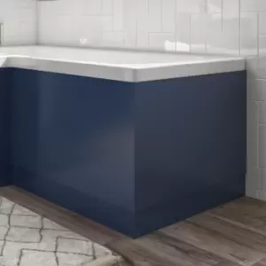 Image of 850mm Blue L Shape Bath End Panel - Ashford