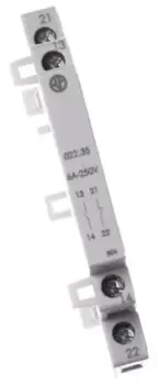 Image of Finder Auxiliary Contact - 2NO, 2 Contact, DIN Rail Mount, 6 A