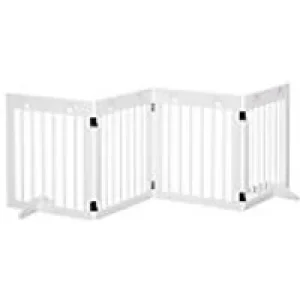 Image of PawHut Pet Gate D06-084 610 x 2040 x 300 mm White