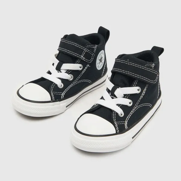 Image of Converse Black & white all star malden Toddler trainers Black/White UK 6 (EU 22)