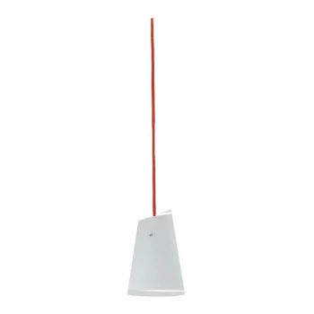 Image of Fan Europe Lighting - Fan Europe Ermes - Glass Ceiling Pendant, Chrome, Opal, Red, E27