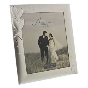 Image of 8" x 10" - Amore By Juliana Silver Plated Photo Frame