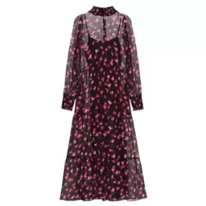 Image of Hugo Kanesil High Neck Midi Dress - Multi