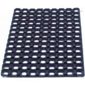 Image of Floortex Doortex Octomat 46822OCBK Indoor and Outdoor Rubber Door Mat