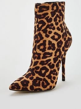 Image of Carvela Lived In High Ankle Boots - Animal Print