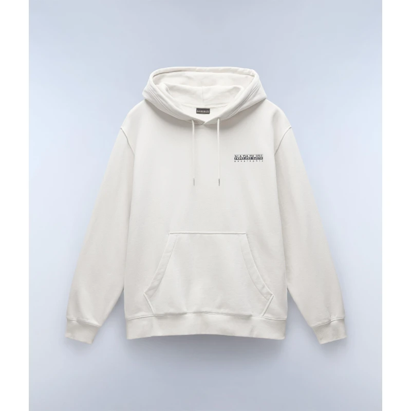 Image of Napapijri Linth Beige Back Logo Hoody Beige Male XL NA19405
