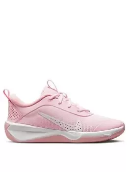 Image of Nike Omni Junior Girls Trainers, Pink/White, Size 5