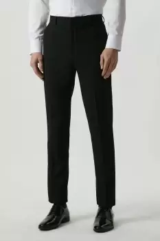 Image of Black Skinny Fit Essential Suit Trousers