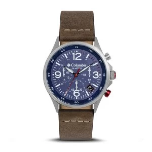 Image of Columbia CSC02-005 Canyon Ridge Navy Chronograph Date Saddle Leather Watch