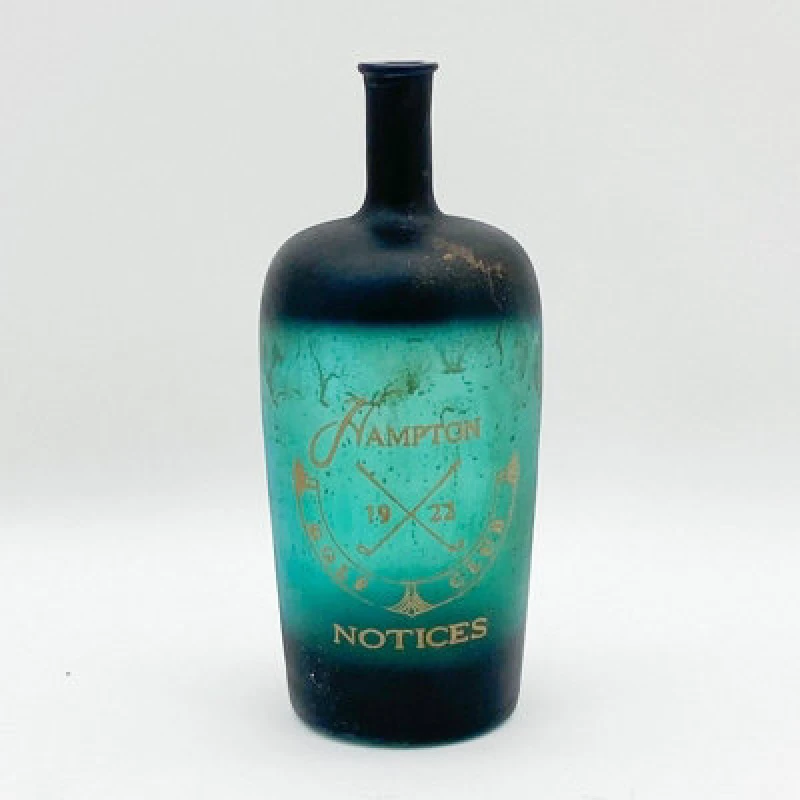 Image of Minster 15" Decorative Vase/bottle - Tinted Glass - L16 X W16 X H38 Cm