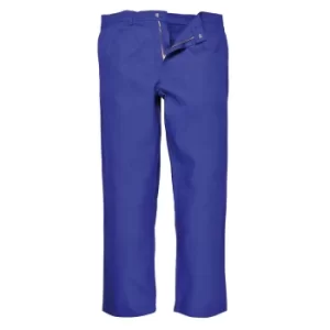 Image of Biz Weld Mens Flame Resistant Trousers Royal Blue 2XL 32"