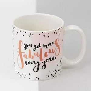 Image of Luxe Ceramic Female Birthday Mug - More Fabulous