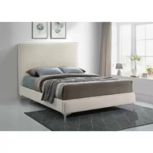 Image of Glinis Bed Single Plush Velvet Cream
