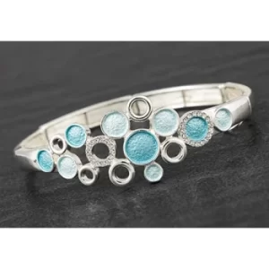 Image of Pastel Tones Aqua Circles Bracelet