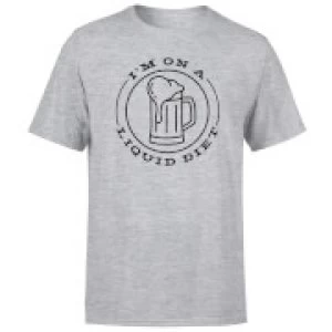 Image of Liquid Diet Beer Mens T-Shirt - Grey - 4XL