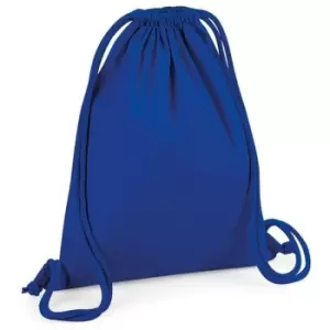 Image of Westford Mill - Cotton Drawstring Bag (One Size) (Bright Royal Blue)