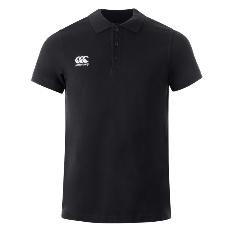 Image of Canterbury Canterbury Men Polo Shirt in Black Size: large Black L Male 5059699421455