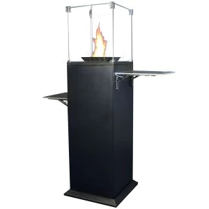 Image of Robert Dyas Muztag Qogir 516 Low Open Top Steel Star Burner Outdoor Gas Fire