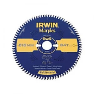 Image of IRWIN Circular Saw Blade Multi-Material 216 x 30 mm x 84T