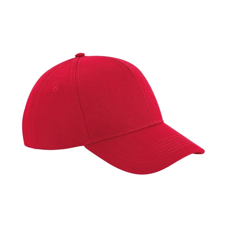 Image of Beechfield Beechfield Men Ultimate 6 Panel Cap in Red Red One Size Male 5063425808496