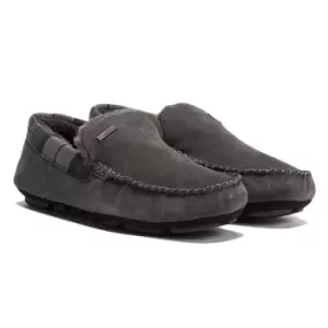 Image of Barbour Monty Slippers Dark Grey Suede 9 (EU43)