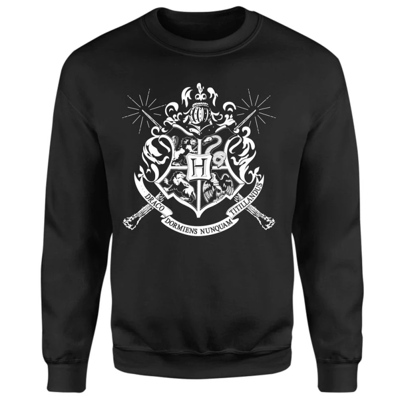 Image of Harry Potter Hogwarts House Crest Sweatshirt - Black - L