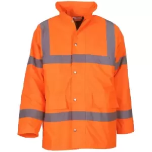Image of Mens Hi-Vis Road Safety Jacket (Pack of 2) (m) (Hi Vis Orange) - Hi Vis Orange - Yoko
