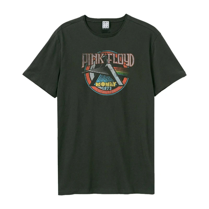 Image of Amplified Amplified Men Money Pink Floyd T-Shirt in Charcoal Size: Small Charcoal S Male 5063470344383