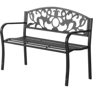 Image of Outdoor Patio 2 Seater Garden Bench Park Yard Furniture Porch Chair - Outsunny