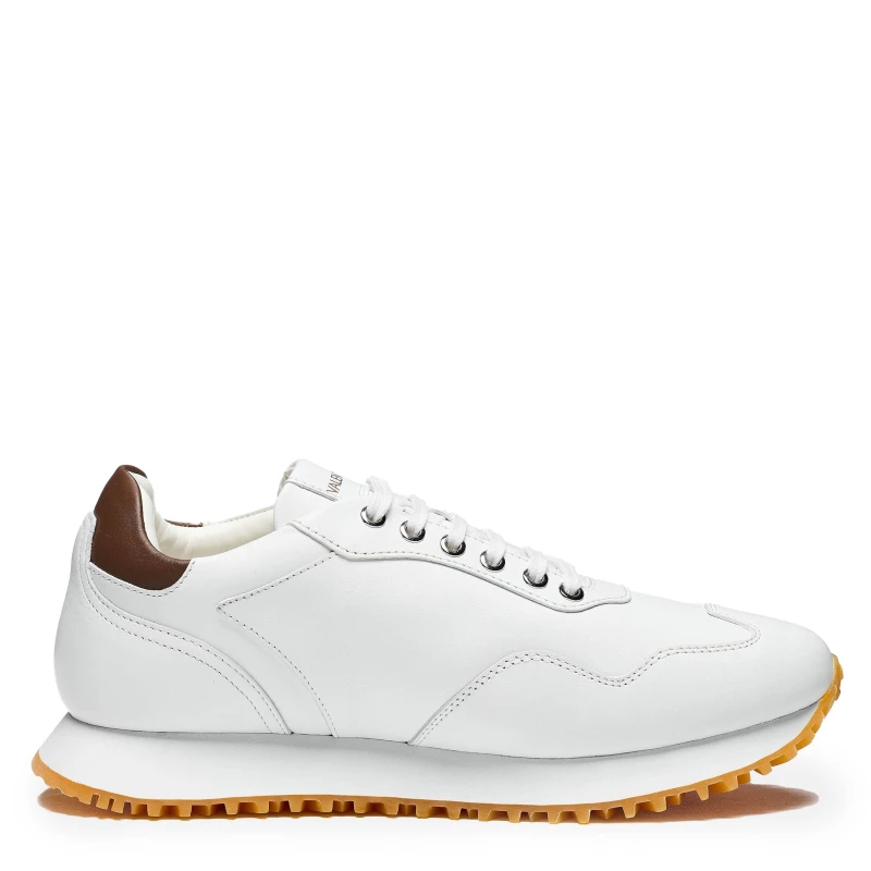 Image of Valentino Mens ValS Dred Gum Runners White/Cuoio 711 male 7 (41)