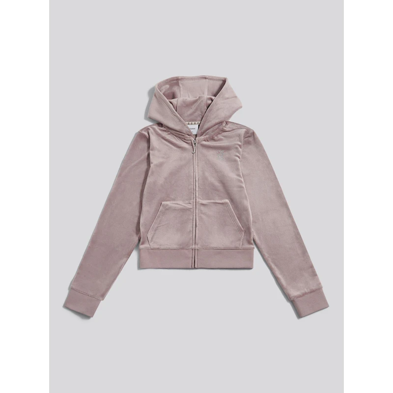 Image of Juicy Couture Velour Hoody Purple Dove P18 female 12-13 Yrs