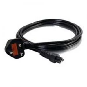 Image of C2G 2m UK Laptop Power Cord (BS 1363 to IEC 60320 C5)
