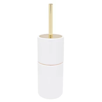 Image of Hotel Collection Hotel Gold Ring Toilet Brush - White Gold