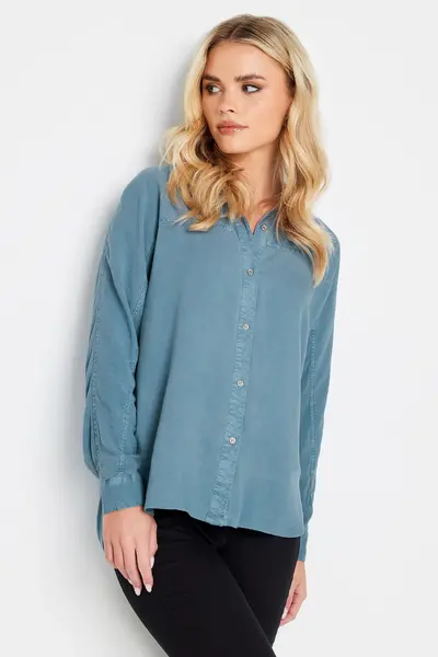 Image of PixieGirl Petite Long Sleeve Shirt Blue