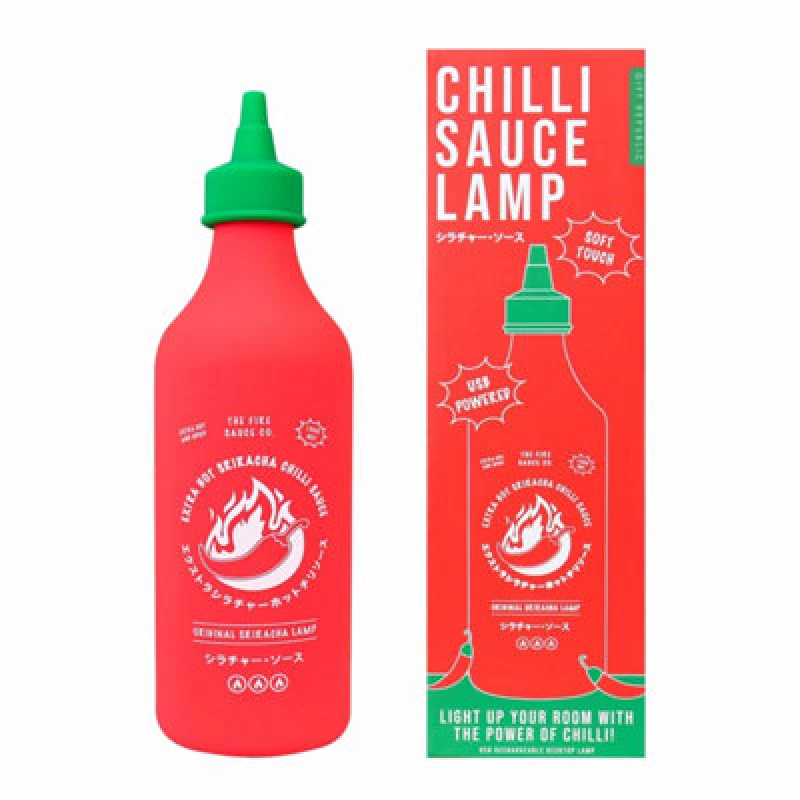 Image of Gift Republic Chilli Sauce Bottle Squeezy Lamp