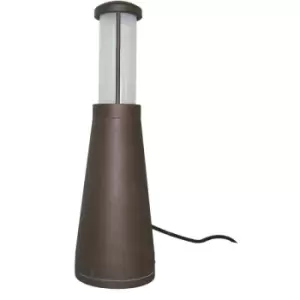 Image of Elstead Beta Aluminium Plain Bollard Aged Iron, IP54