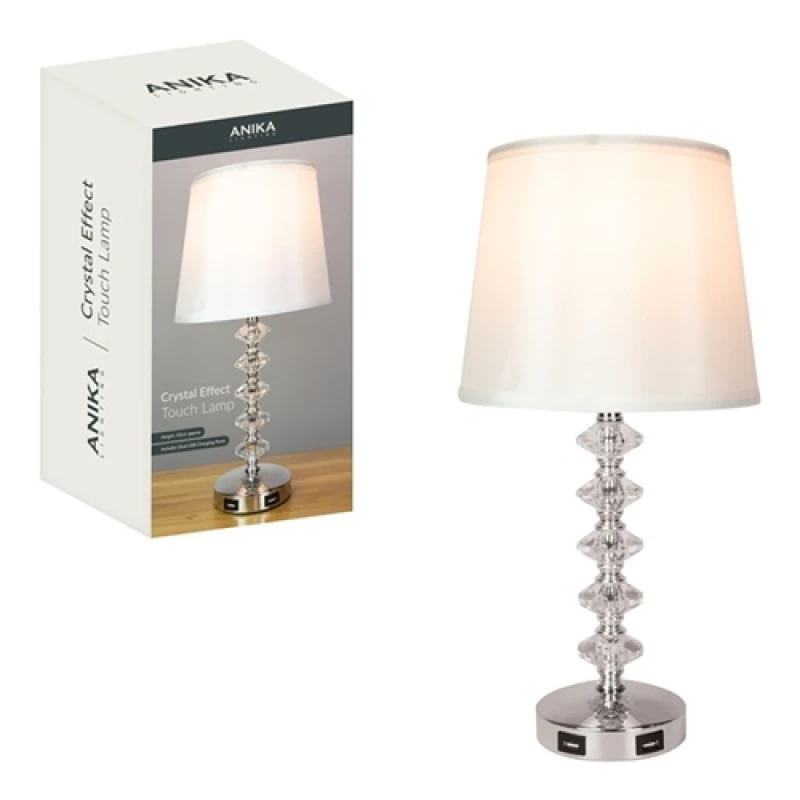 Image of Anika Touch Base Crystal Effect Lamp