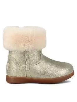 Image of UGG Jorie Ll Metallic Toddler Boot, Gold, Size 7 Younger