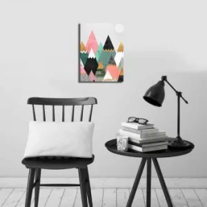 Image of 2838CIZC-02 Multicolor Decorative Canvas Painting