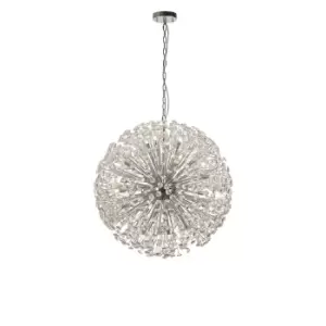 Image of Salisbury Ceiling Pendant 80cm Sphere 24 Light G9 Polished Chrome, Crystal