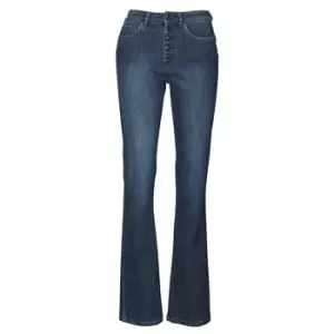 Image of Ikks BS29135-45 womens Bootcut Jeans in Blue - Sizes UK 6,UK 8,UK 10,UK 12