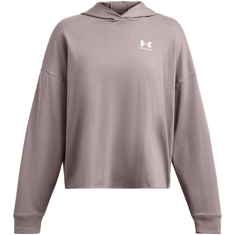 Image of Under Armour Womens Rival Terry Crew Sweatshirt Grey female 10 (S)