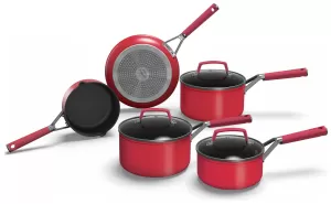 Image of Ninja Foodi Zerostick Aluminium 16cm Milk, 16/18/20cm Saucepan & 24cm Frying Pan C25000UK