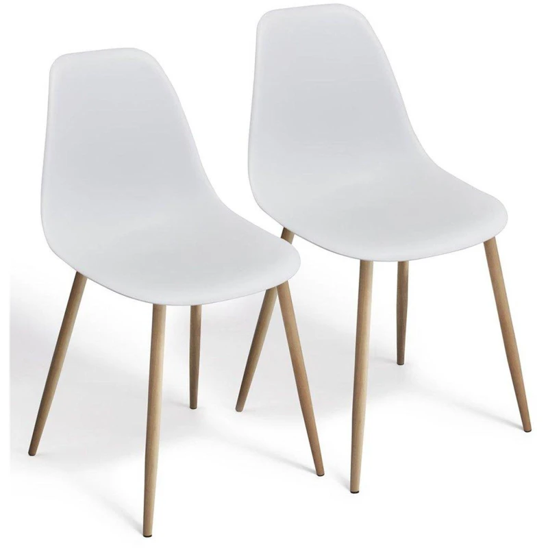 Image of Homelife Homelife Pair of Dining Chairs - White White One Size