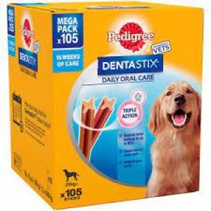 Image of Pedigree Dentastix Daily Dental Chews Large Dog 105 Sticks