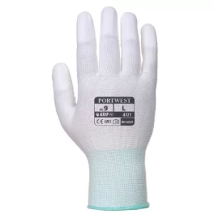 Image of Portwest PU Fingertip Gloves White M