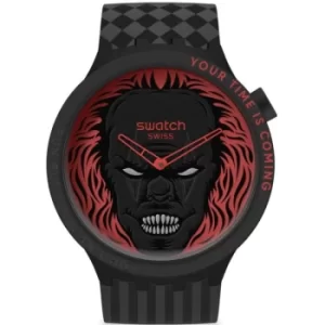Image of Gents Swatch Your Time Is Coming Big Bold Watch