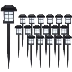 Image of LED Pathway Light 18Pcs Set Black