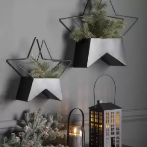 Image of Gallery Interiors Set of 2 Neptune Star Planter